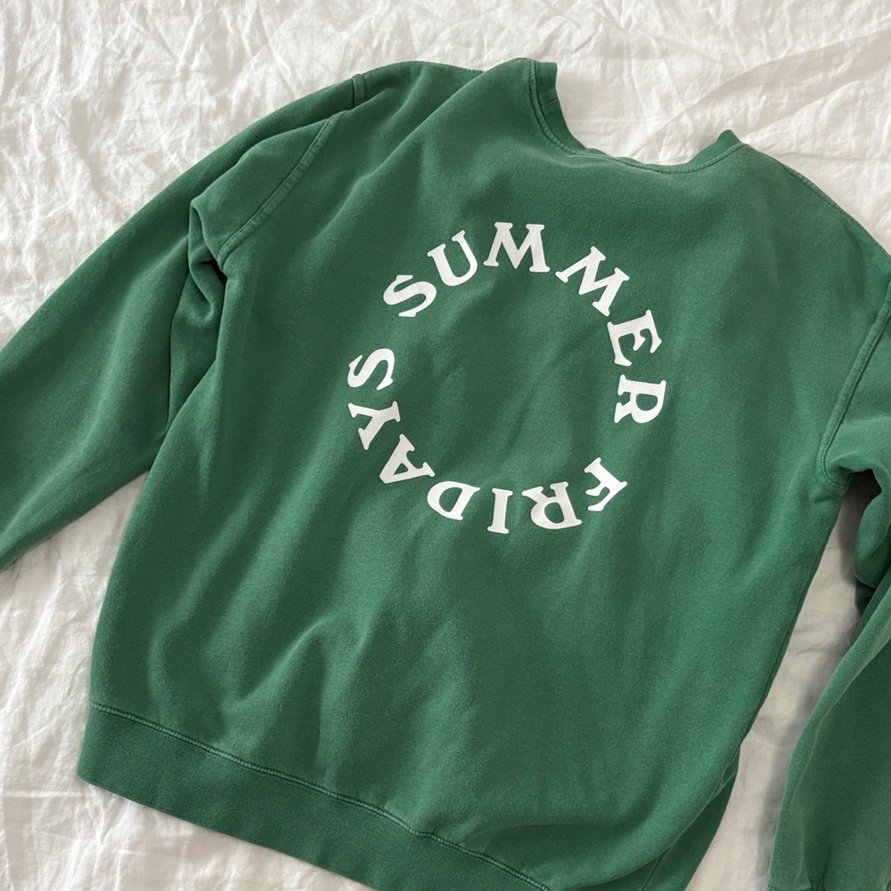 Summer Fridays Green Sweatshirt - M - Picture 8 of 8